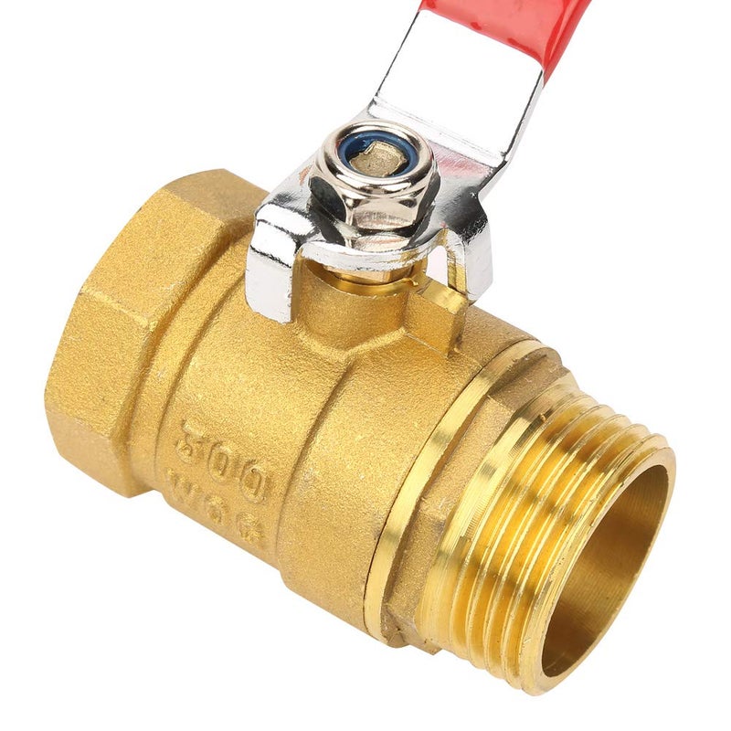 Hilitand Brass Ball Valve,1" DN25 Level Handle Brass Pipe Ball Valve Male and Female Thread - Image 4